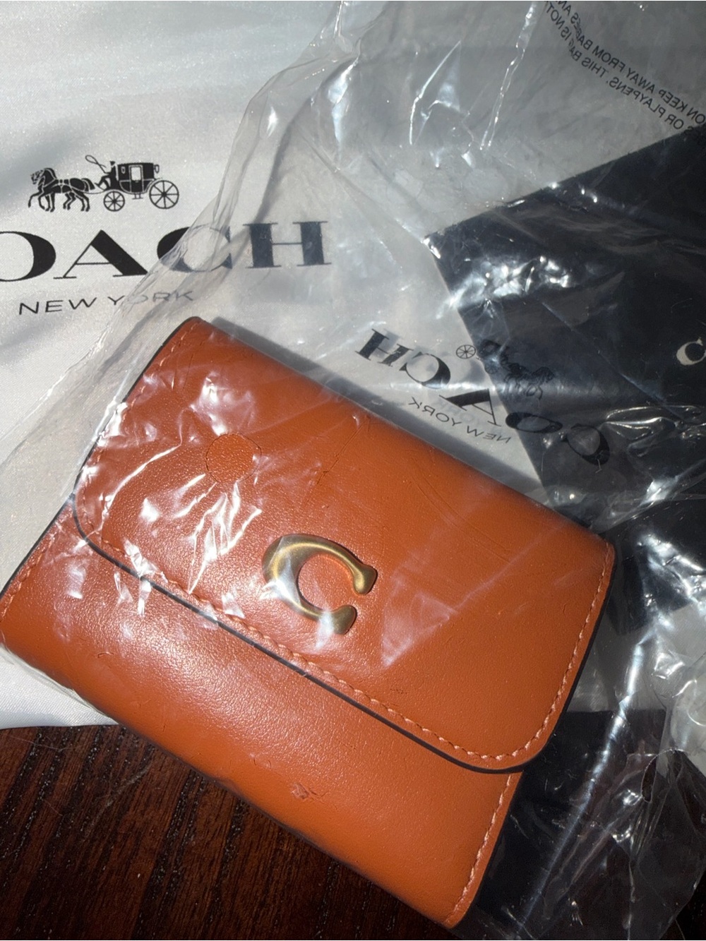 Coach Brass/Honey Brown Wallet